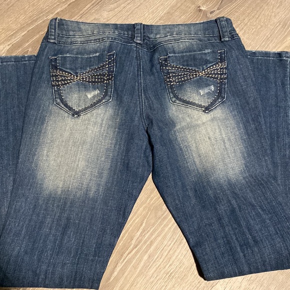 Blue asphalt distressed jeans - Picture 5 of 6